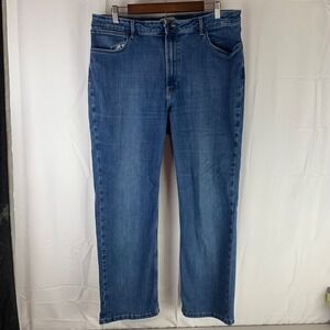 Wrangler Jeans Womens 18x30 Blue High Rise True Straight Stretch Medium Wash